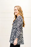 Long Sleeve Button Front Tunic