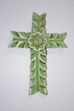 Wooden Flower Cross