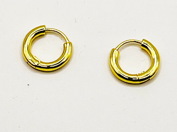 Small 18K Gold Filled Huggie Hoop Earrings