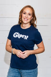 Ladies Glory Navy T-Shirt