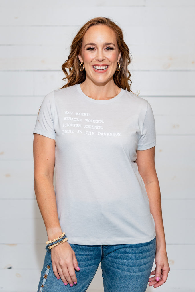 Ladies Way Maker T-Shirt - Silver