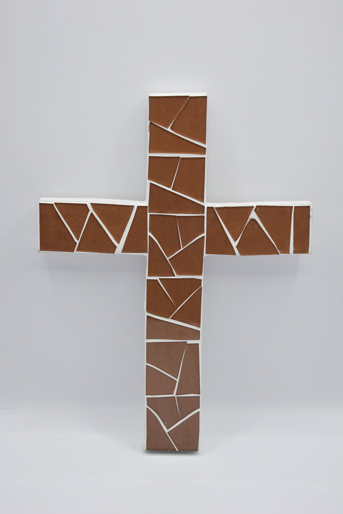Single Color Mosaic Cross