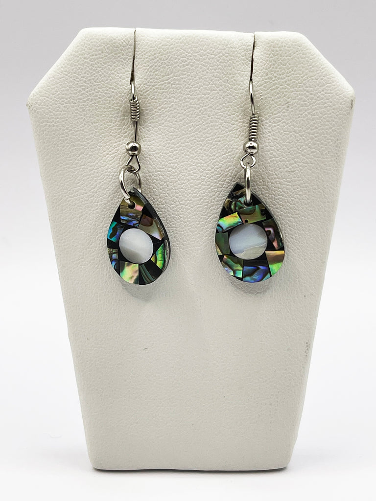 Small Teardrop with Circle Earrings