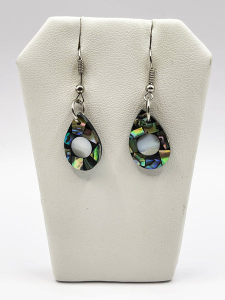 Small Teardrop with Circle Earrings